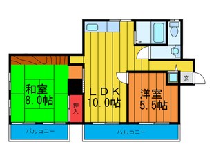 Ksコートの物件間取画像